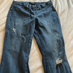 Judy Blue Pull-On Distressed Denim 11/30
